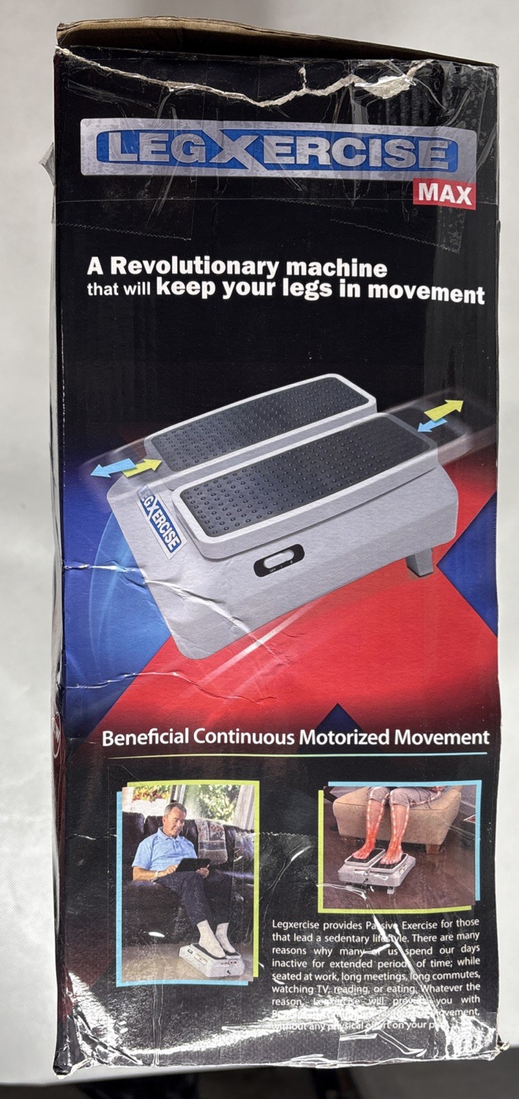 LegXercise Max LEGX-011 Motorized Leg Activator Exercise Machine TESTED Working