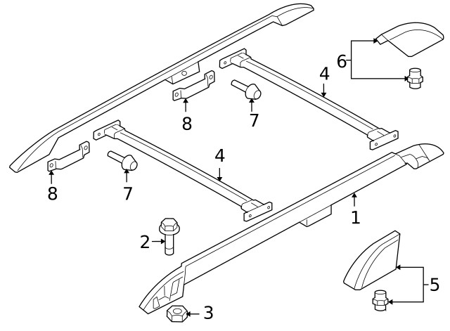 Genuine Ford Side Rail 7A2Z-7855115-EA
