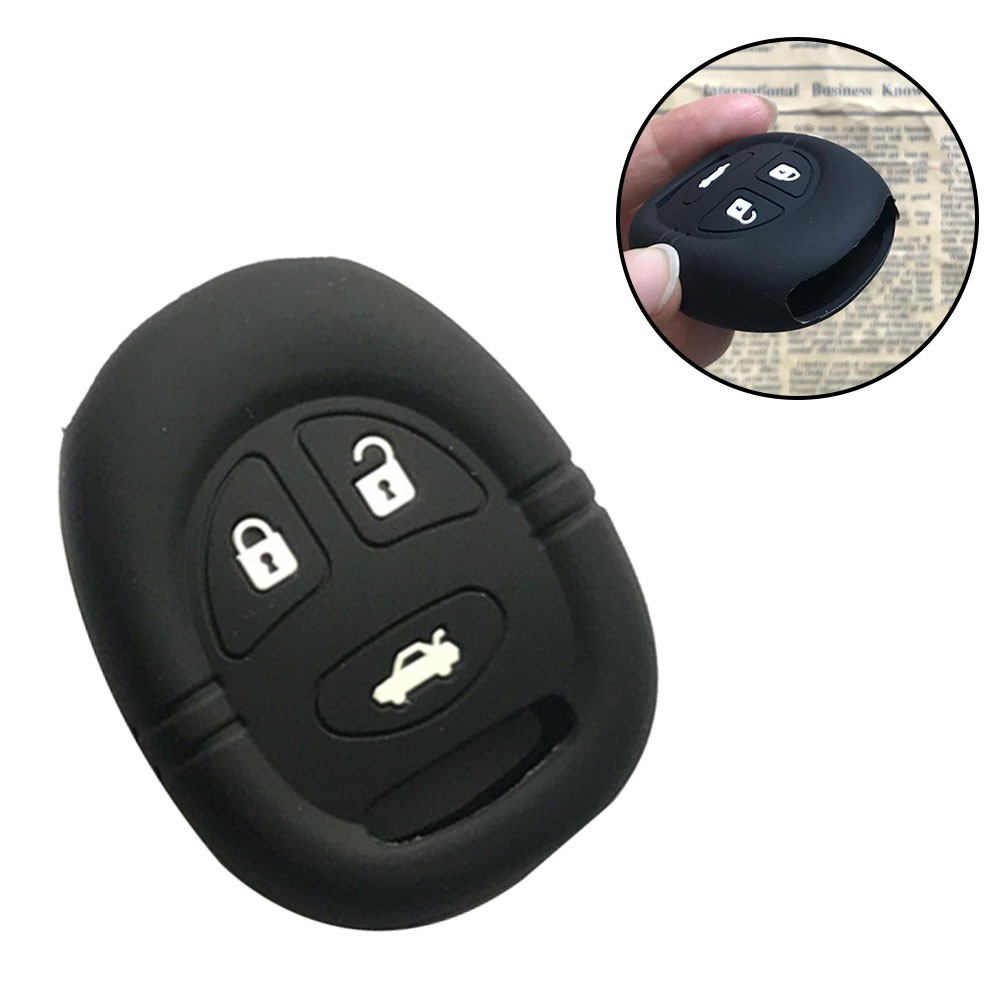 3 Button Silicone Key Case Cover For Saab 9-5 (1999 - 2009), 9-3 (1999 - 2002)