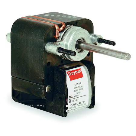 Dayton 4M080e C-Frame Motor, Ball, Shaded Pole, 2 In. L