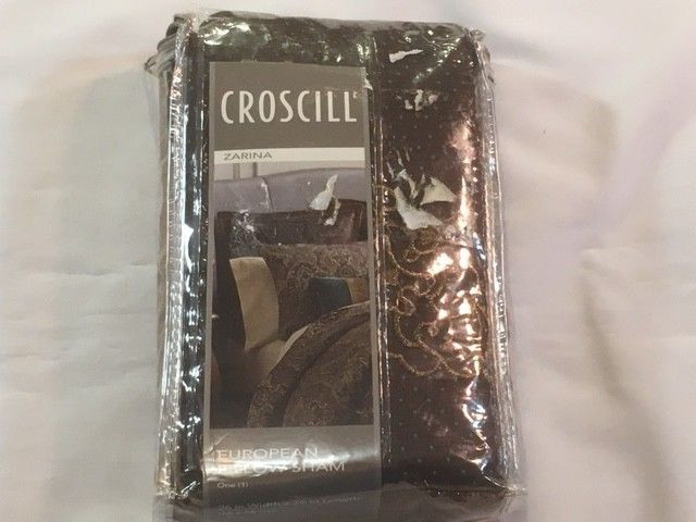 Croscill Home Euro Pillow Sham - Zarina Brown