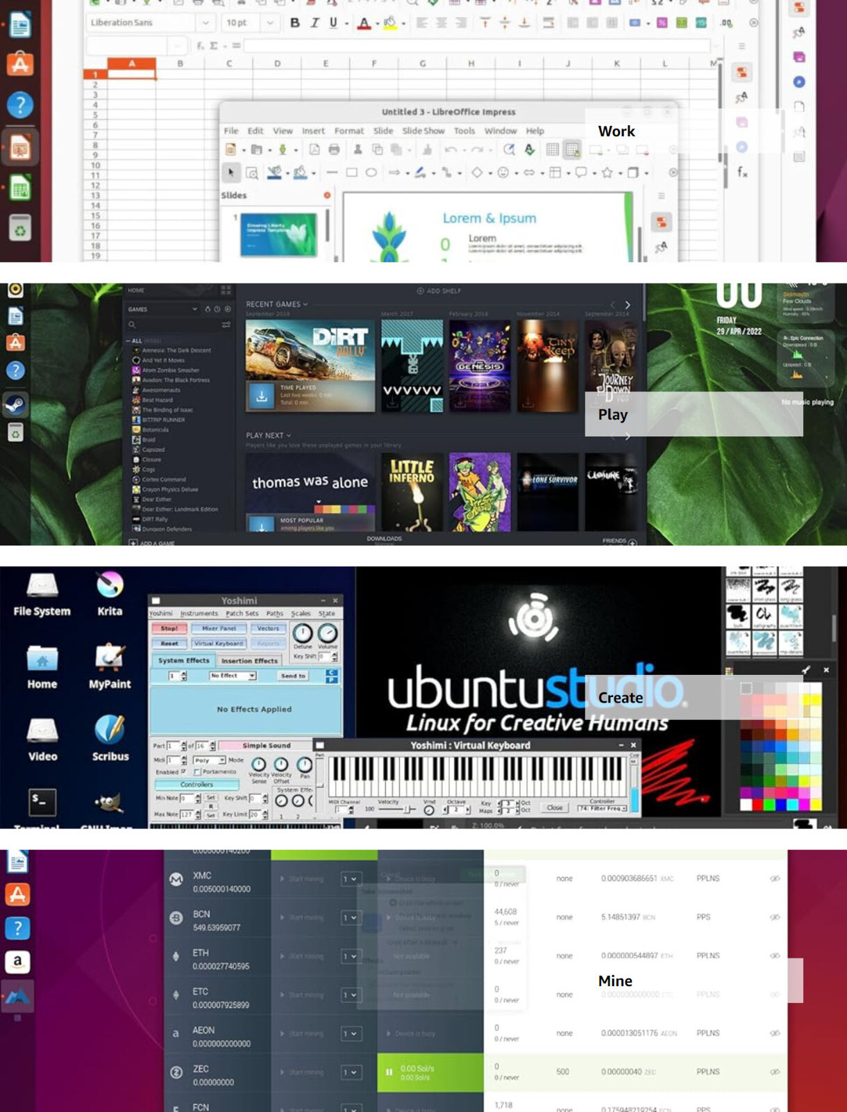Linux Ubuntu OS for Laptop Desktop Server Bootable Install USB Thumb Drive Stick