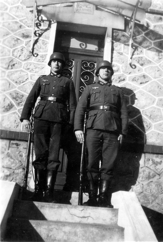 WWII B&W Photo German Soldiers at Attention WW2  World War Two  Wehrmacht / 2023