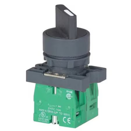 Dayton 30G272 Non-Illum Selectr Swtch, 22Mm, 3 Pos, Lever