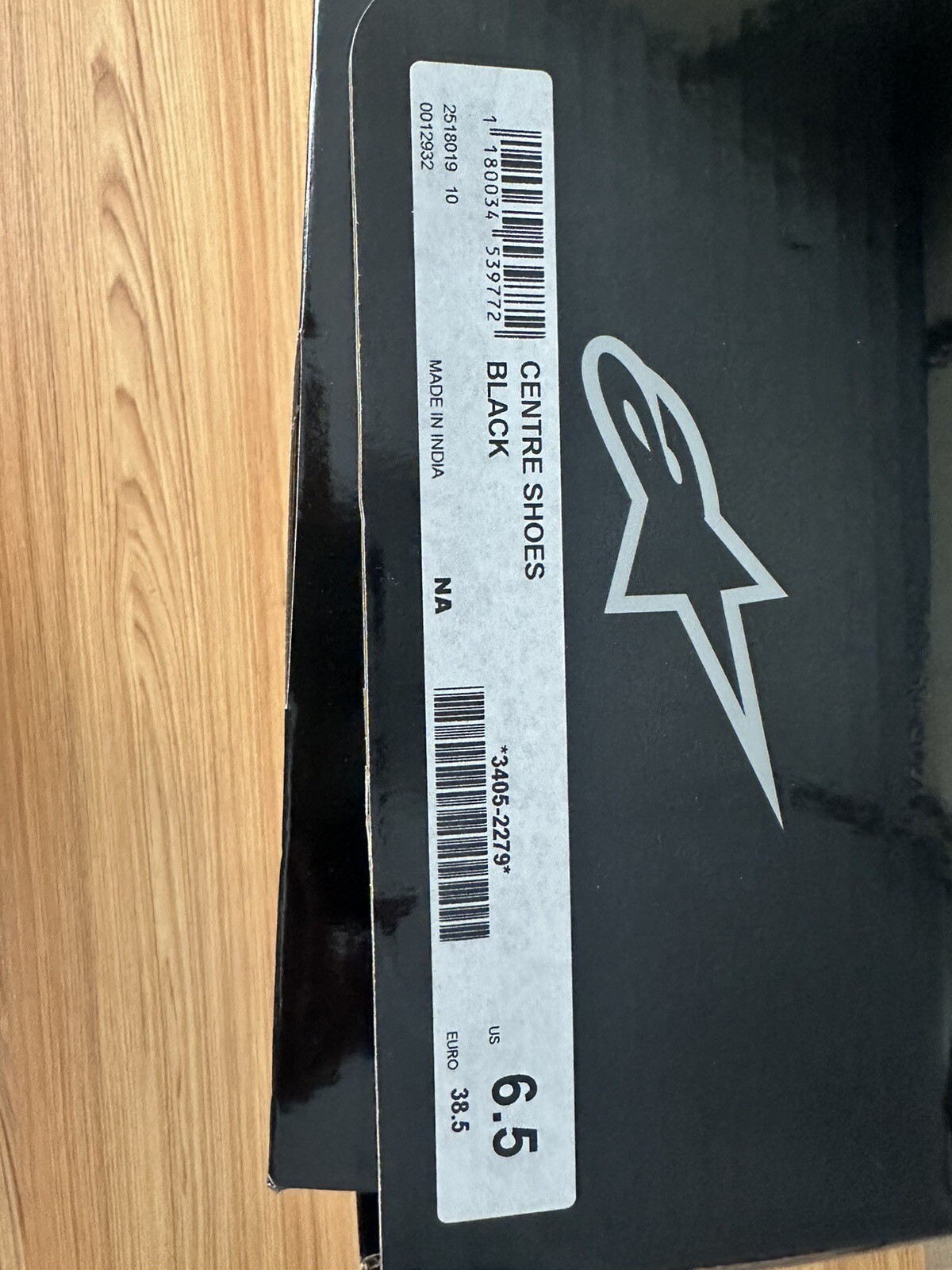 ALPINESTARS 3405-2279 2518019-10-6.5 Centre Shoes Centre Shoes - Black - US 6.5