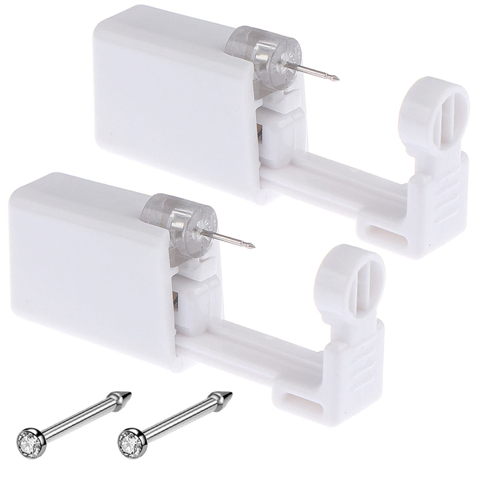 2 Pack Self Ear Piercing Gun Disposable Self Ear Piercing Kit Safety Earring