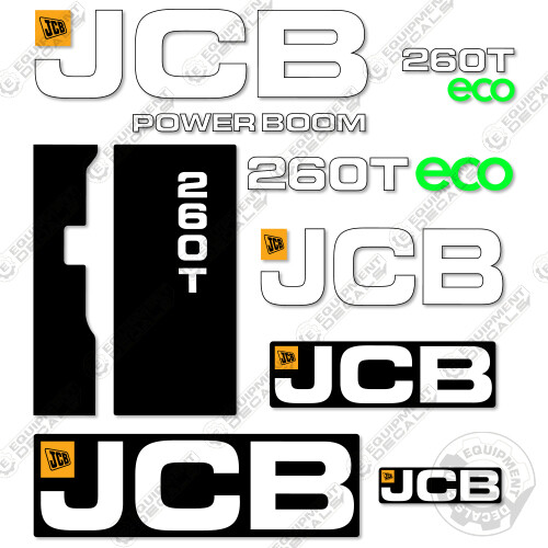 Fits JCB 260T Decal Kit Skid Steer Replacement Stickers - 7 YEAR 3M VINYL!