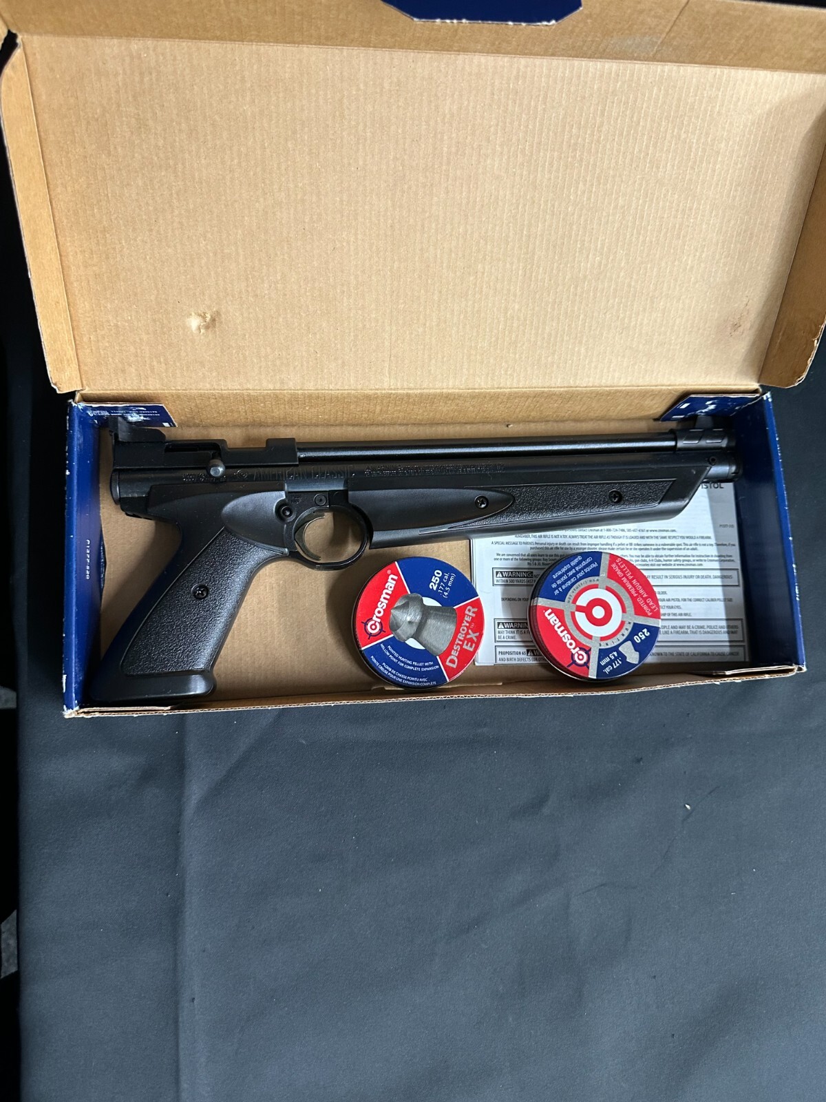 Crosman P1377 0.177 American Classic Pellet Pistol BB Gun Black