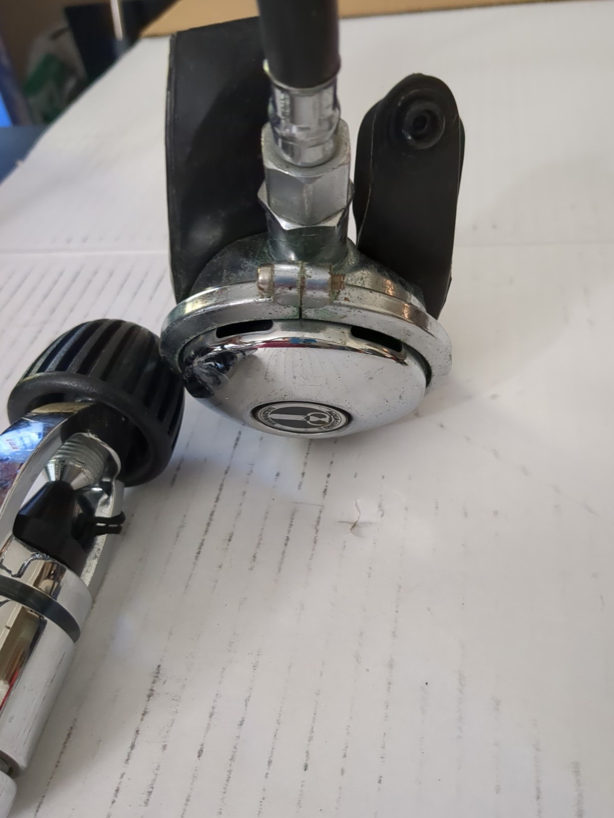 US AQUA-LUNG U.S. DIVERS Stage Regulator Set with conshelf 14 READ FULLY
