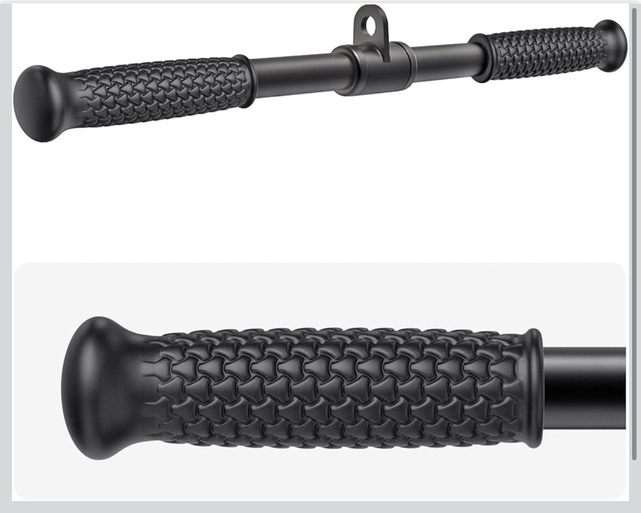 SELEWARE Triceps LAT Pull Down Cable Attachment w/ Swivel Straight Bar, 22"