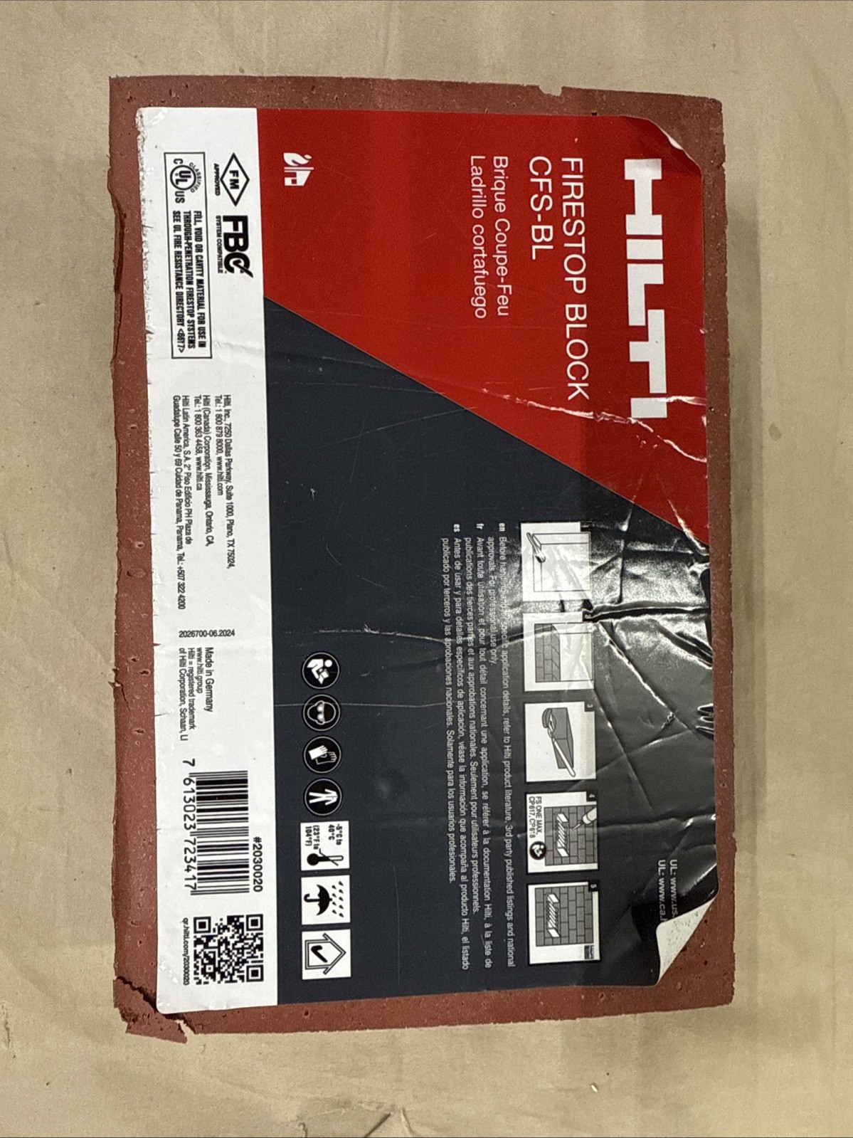 Hilti CFS-BL Firestop Block (2030020)