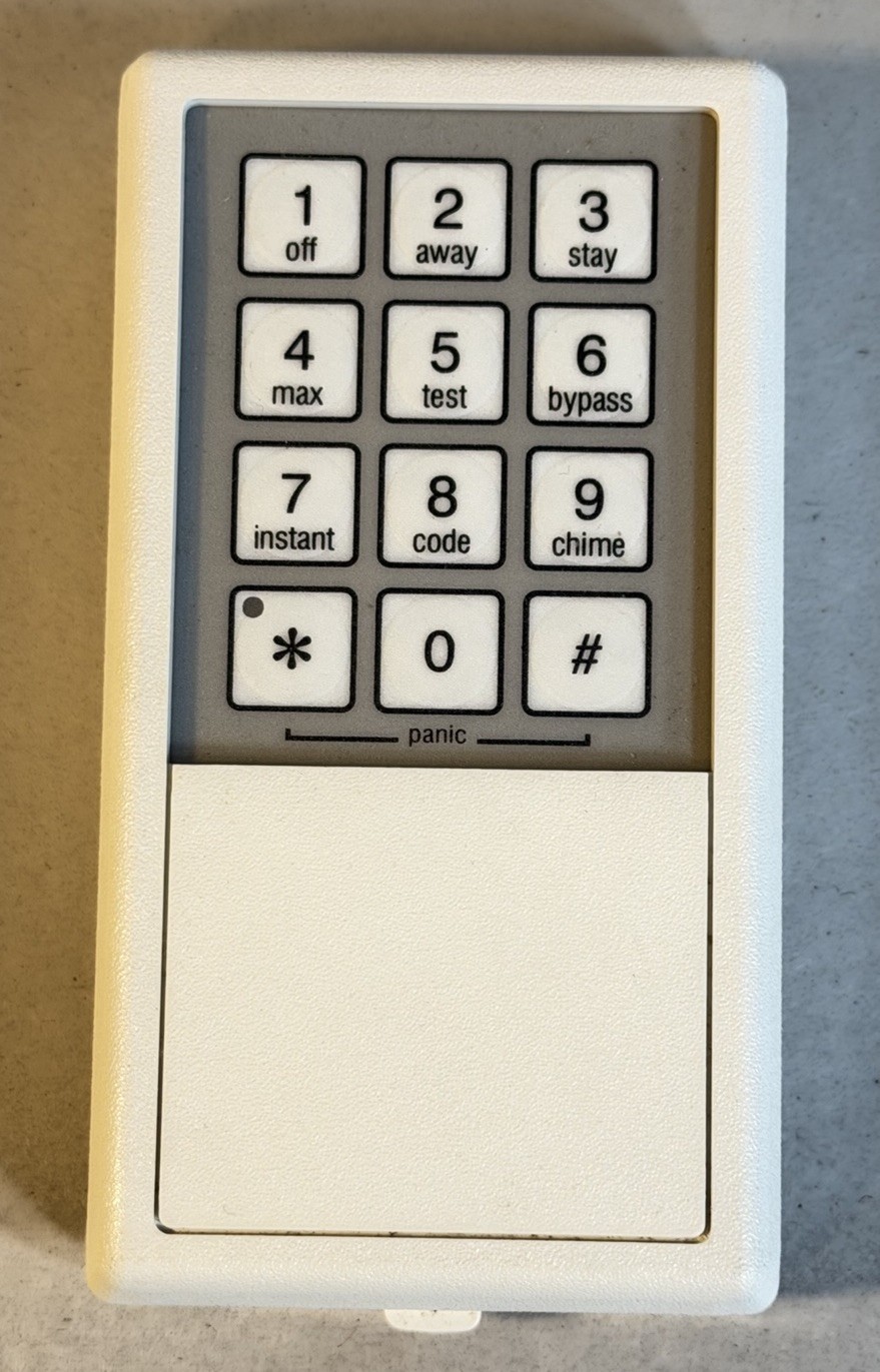 Ademco 5827 Home Security System Wall Mounted Remote Wireless Keypad