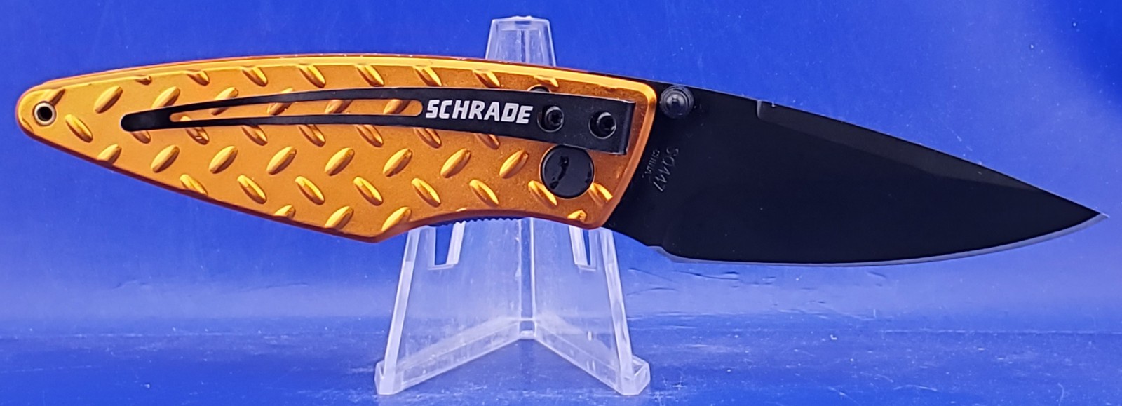 SCHRADE 4X4 DIAMOND PLATE LINERLOCK SQ447