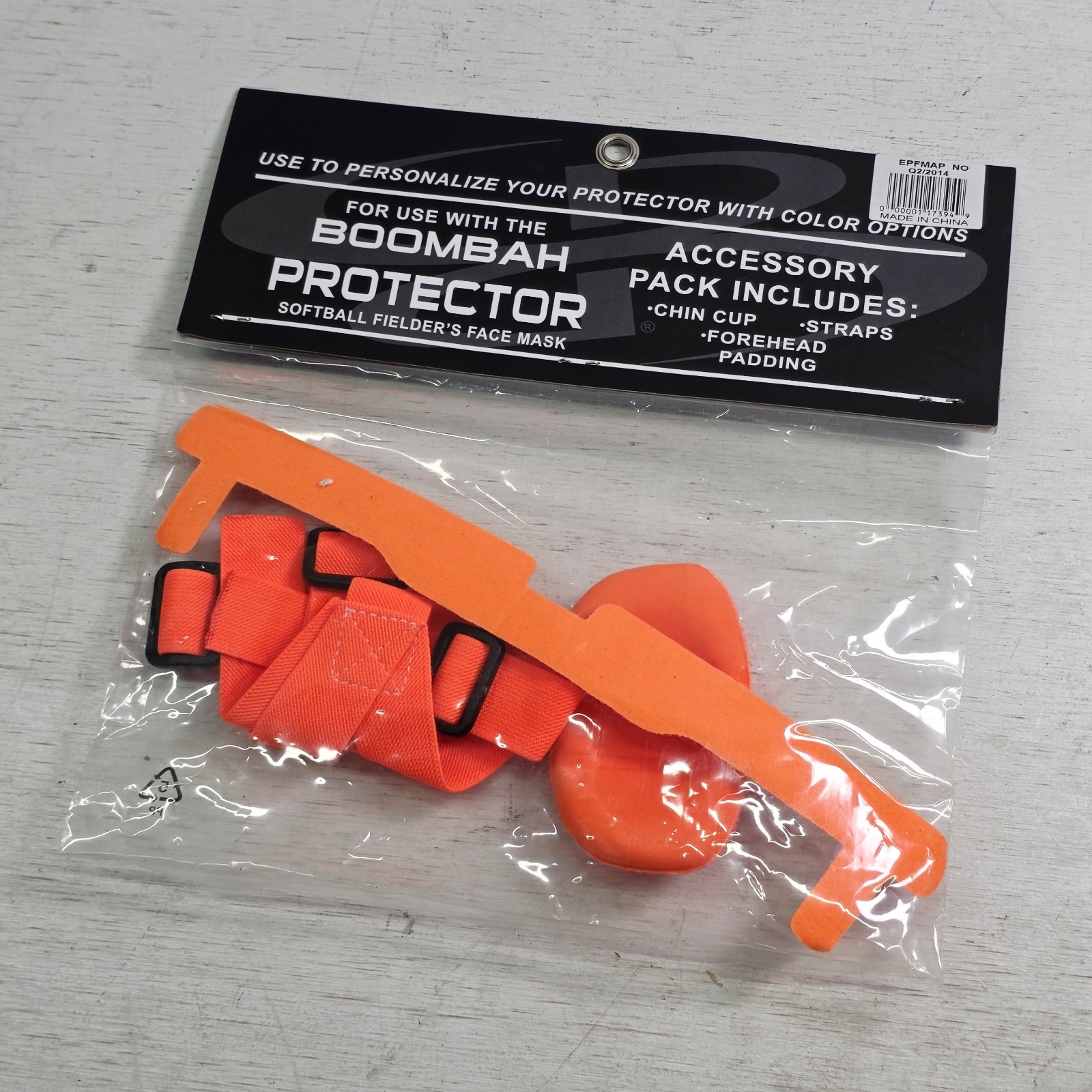 Boombah Protector Softball Fielder's Face Mask Accessory Pack Neon Orange New!