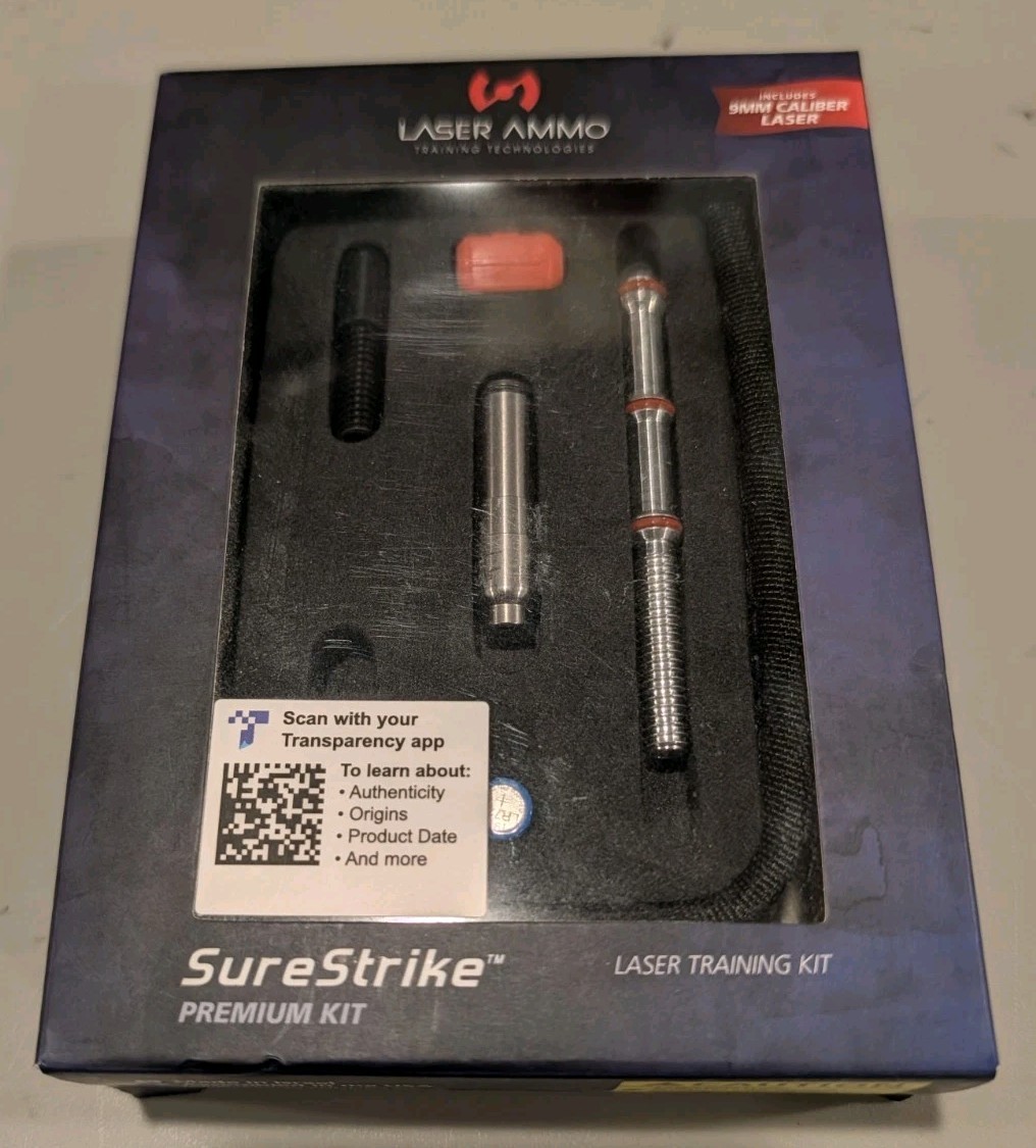 Laser Ammo Surestrike Premium Dry Fire Kit, IR Laser, 9mm 9MCSCK