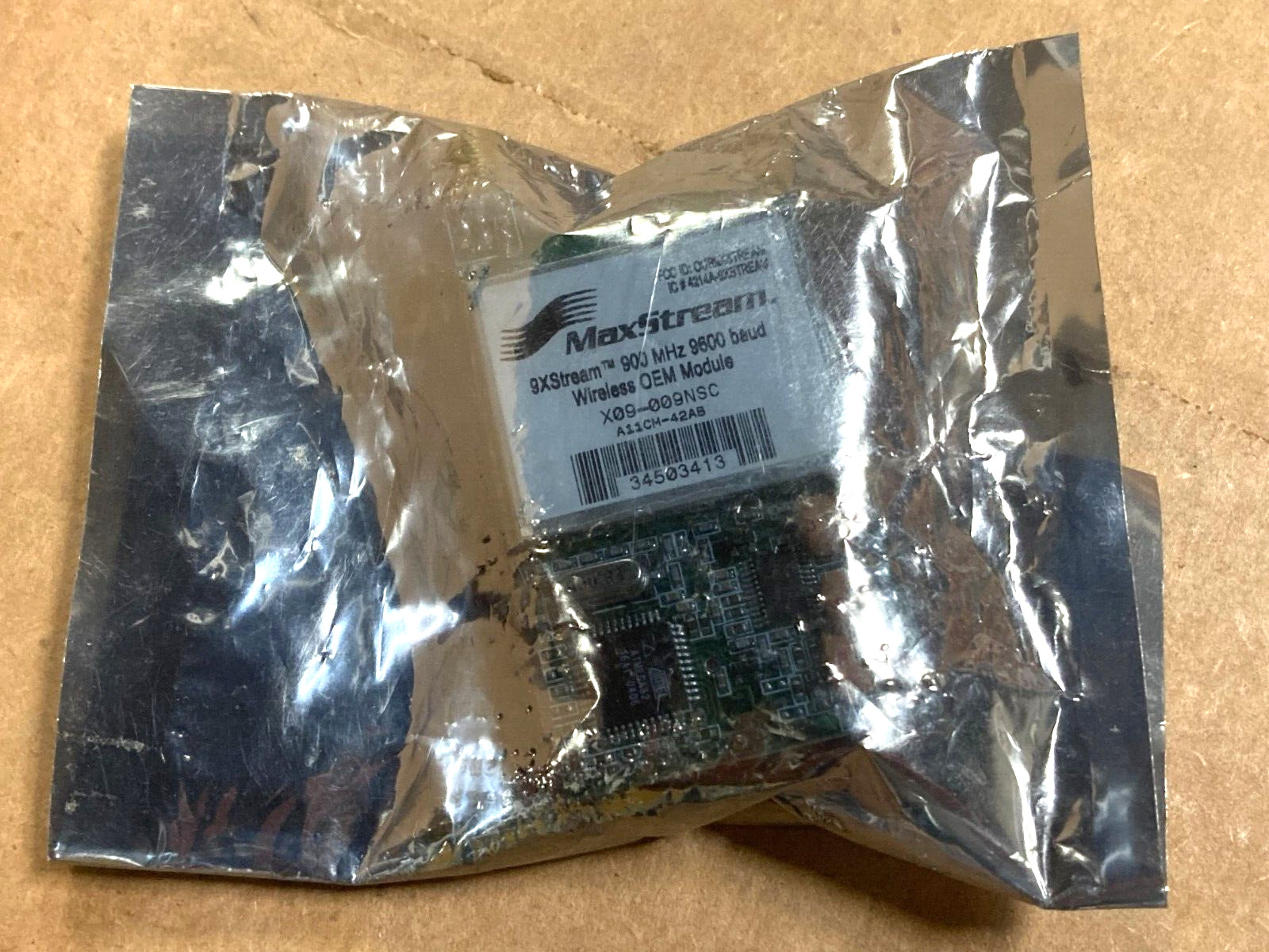 MAXSTREAM X09-009NSC A11CH-42AB WIRELESS OEM MODULE, 900 MHZ 19600 BAUD NIB NEW