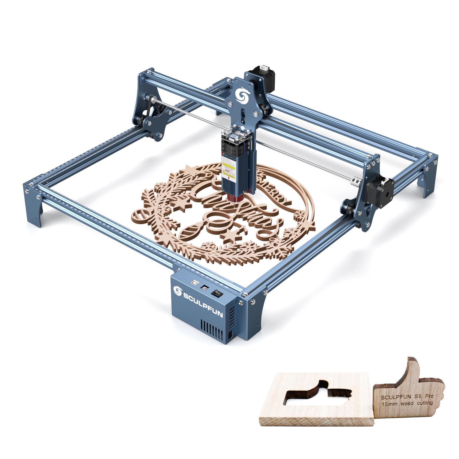 SCULPFUN S9 90W Effect Laser Engraving Cutting Machine 410x420mm Engraver T7G5