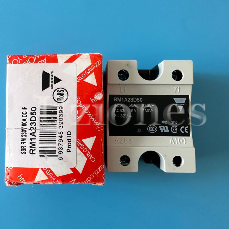 1PCS For Carlo Gavazzi RM1A23D50 Solid State Relay 3-32V Single Phase 50A 230V