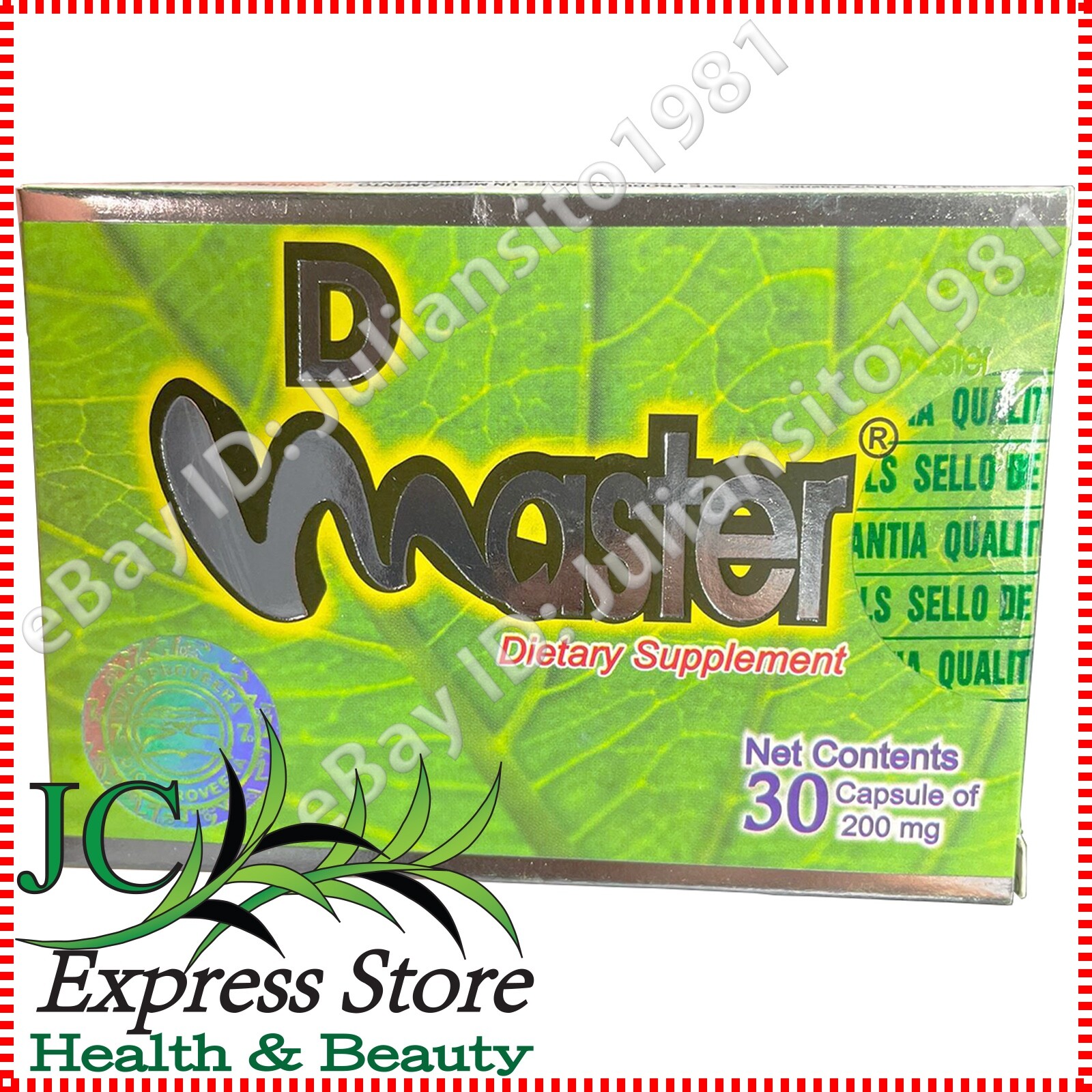 3 PACK DIET MASTER 90 CAPSULES TOTAL 100% UNIQUE & ORIGINAL UNISEX D MASTER