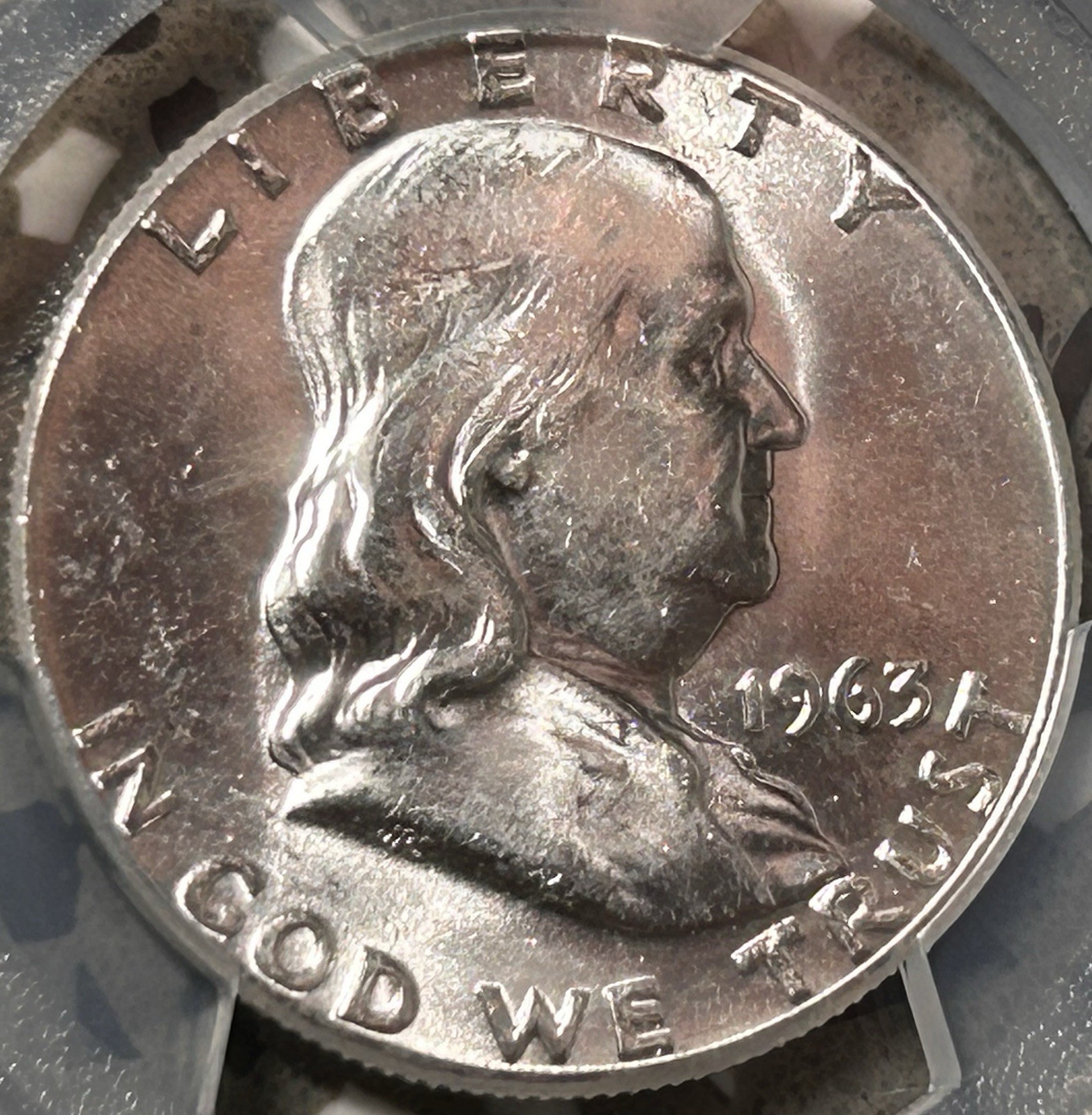 1963 Franklin Half Dollar PCGS MS64