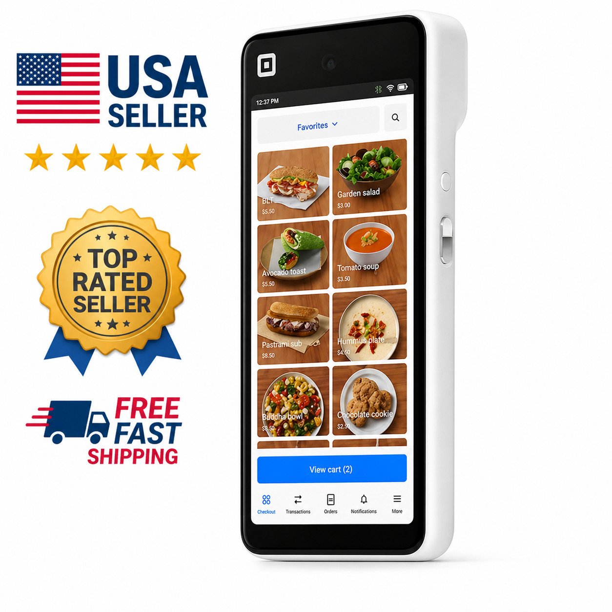 Square - Handheld - Portable Credit Card Machine to Accept Payments for Resta...