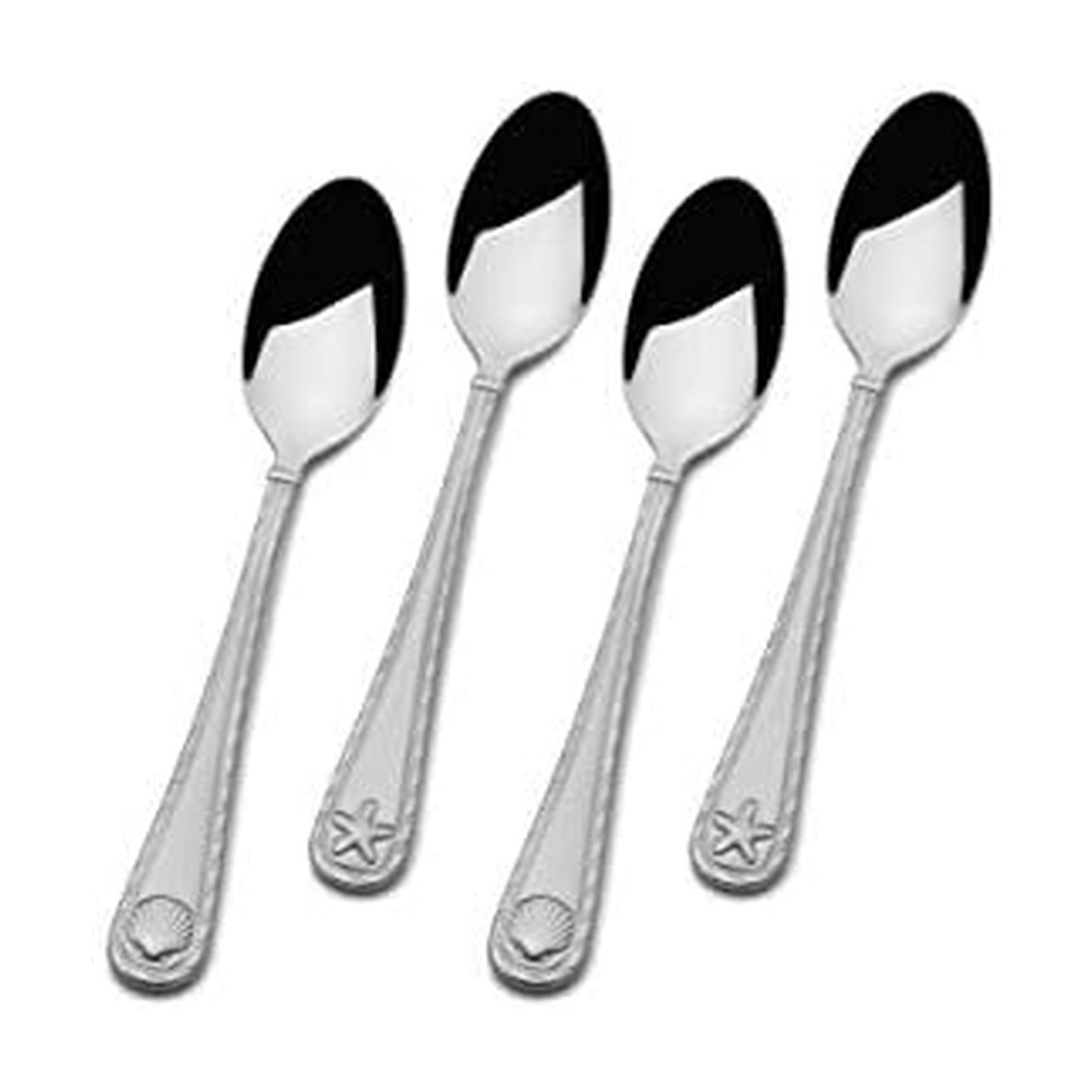 Antigua Frost Demi Spoons, Set Of 4, Stainless Steel