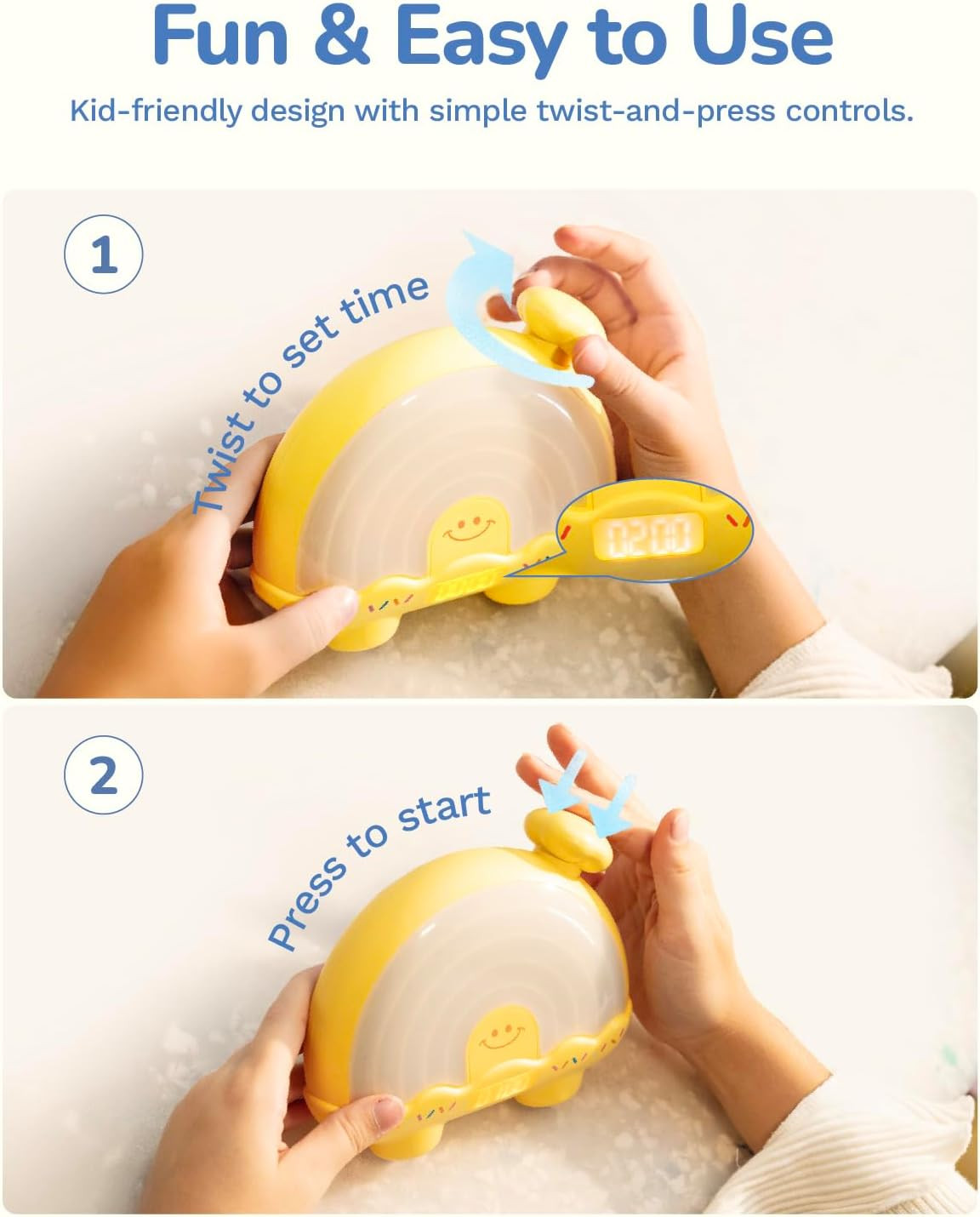Timer Pal, Rainbow Visual Timer for Kids/Adults, 0-99 Minutes Light Timer | Rech
