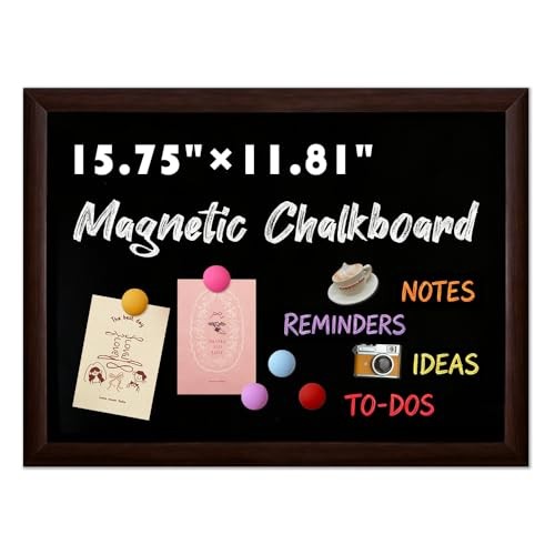 Magnetic Chalkboard 11.8" x 15.7" – Rustic Wall-Mounted Blackboard for