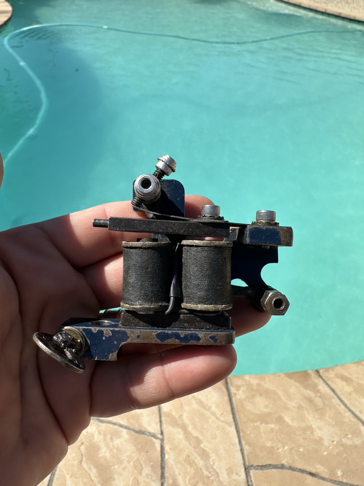Blue Collar John Tattoo Machine Handmade Kingpin