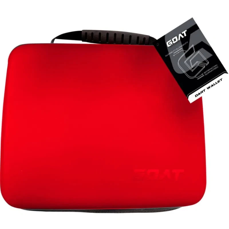 RED GOAT LOCKER XXL DART CASE WILL HOLD 4 SETS LOADED DARTS