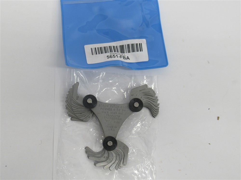 Products Engineering 5651 , 51-leaf , 60° Angle Screw Pitch Gauge , 4-84 Pitches