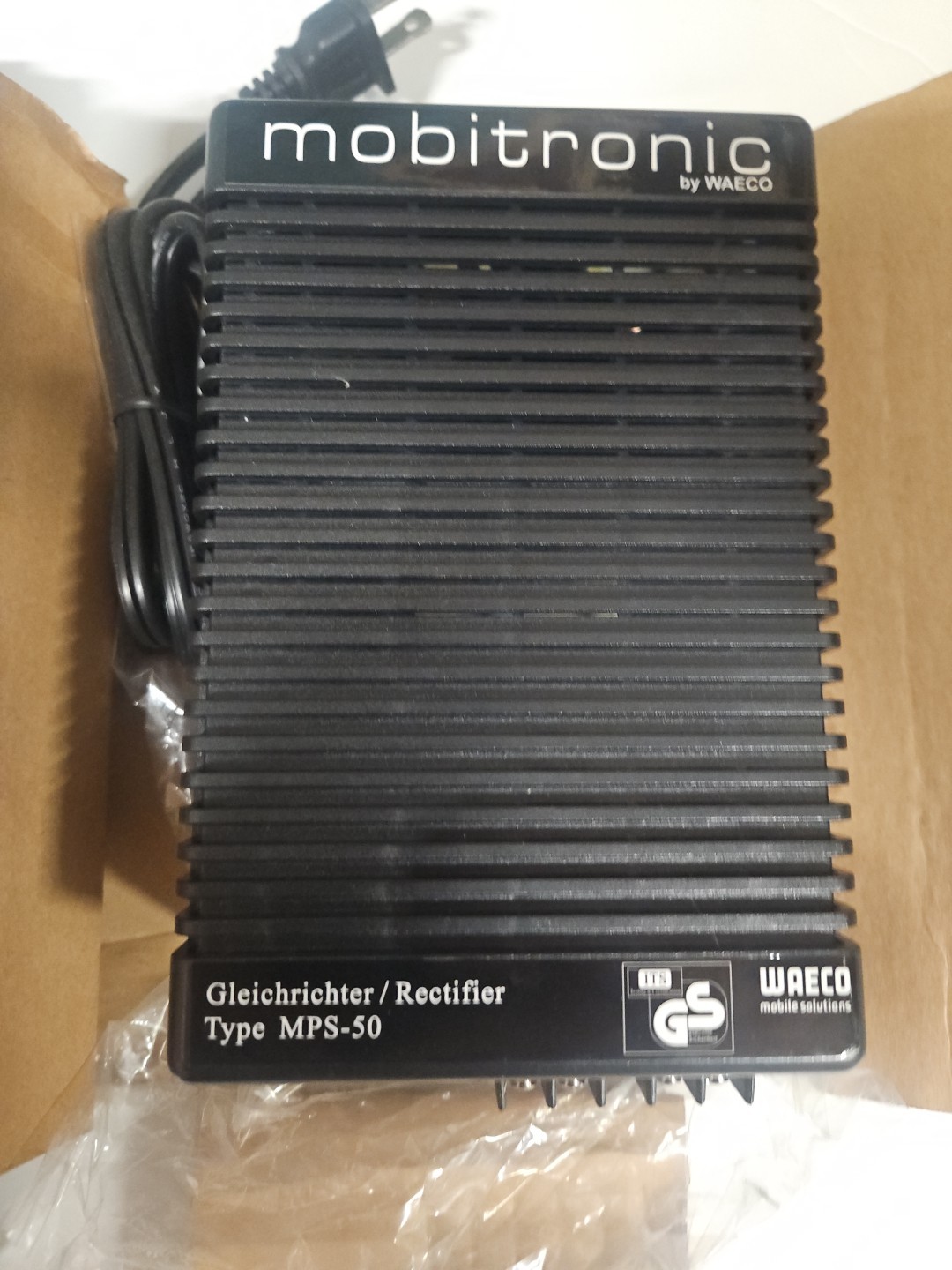 Genuine Mobitronic Multi Voltage Rectifier 110v-240v MPS-50 NOS OEM R2S2