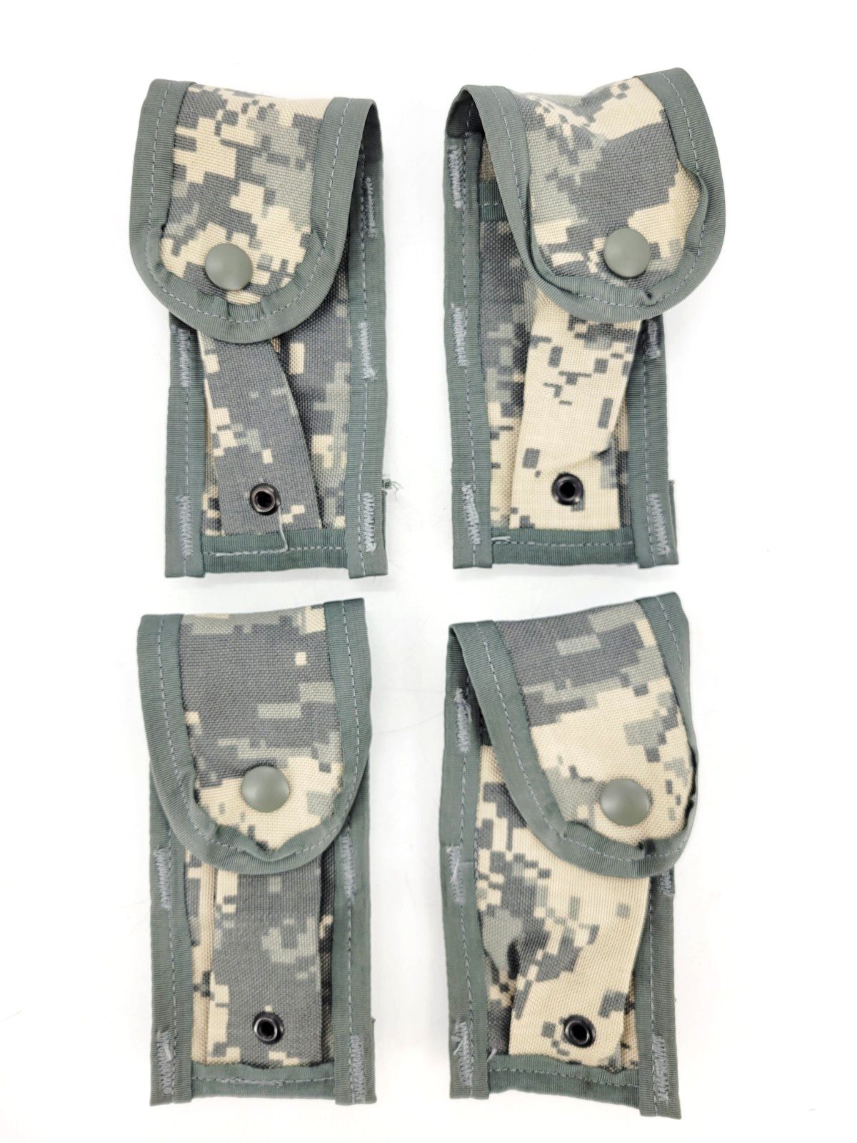 4 x MOLLE II Single 9MM Pistol Magazine Pouch ACU 8465-01-524-7361