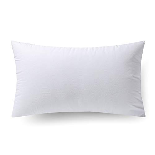 Hypoallergenic Lumbar Pillow Inserts 4 Pack, 12 × 20 Inches – Plush Polyester