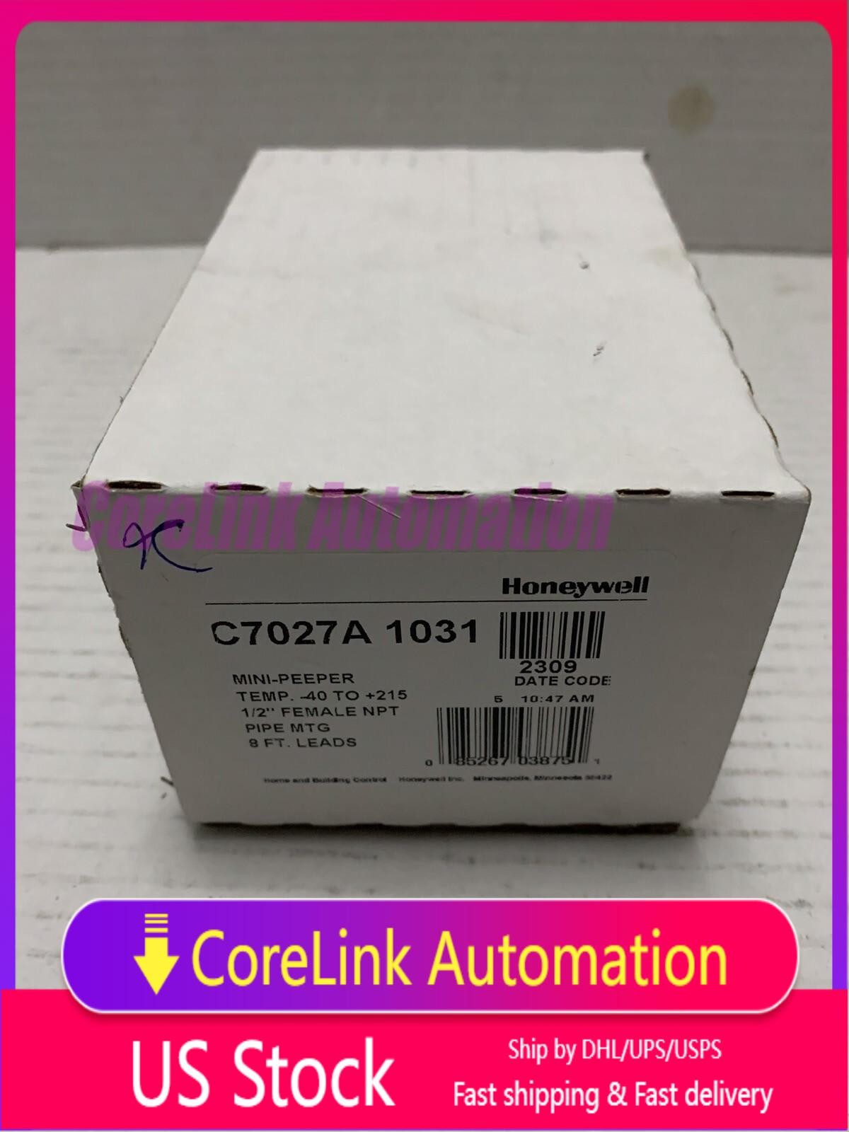New Honeywell C7027A 1031 Flame Detector Sensor Fast Shipping C7027A1031