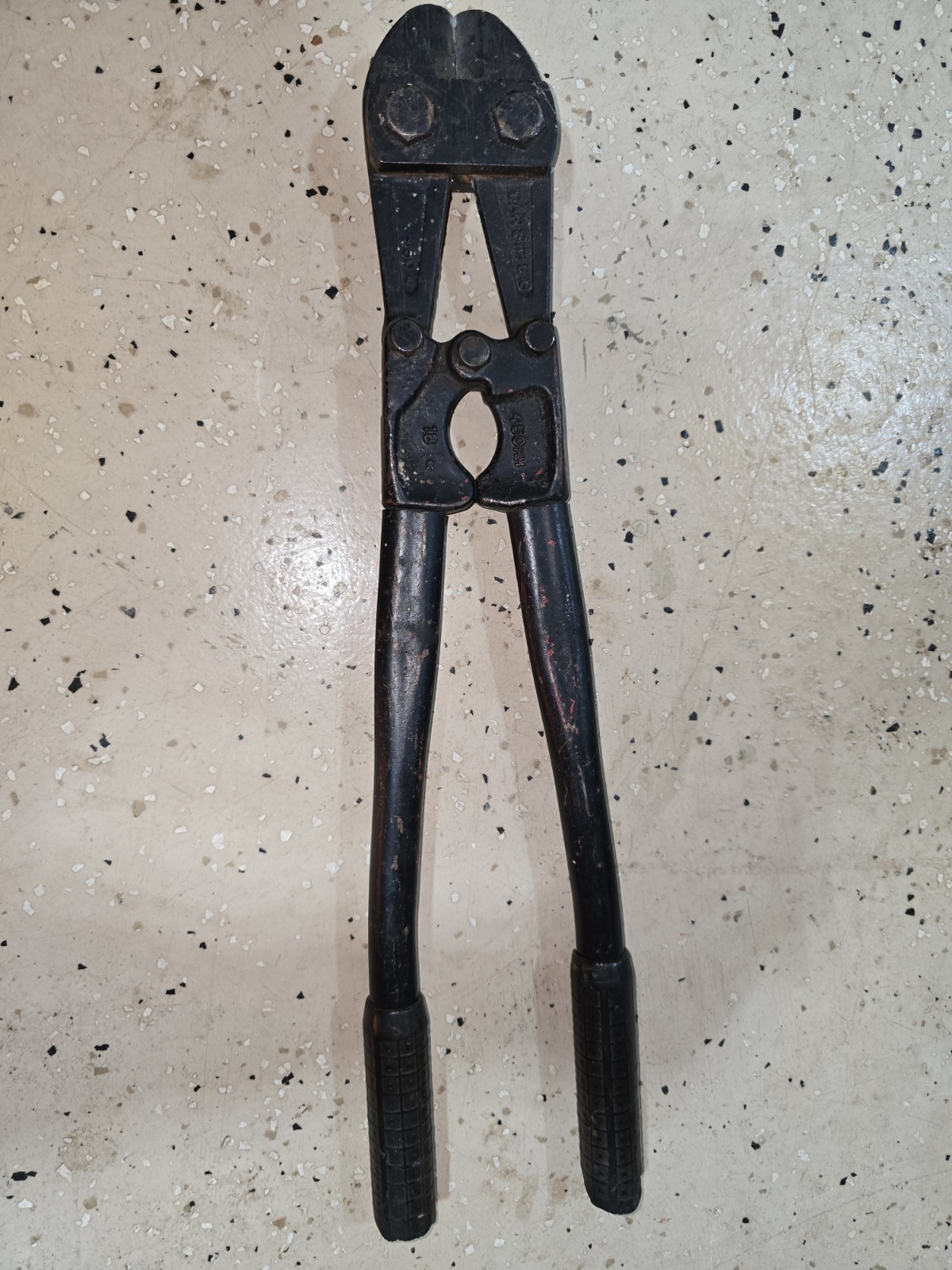 Nice Used Jet Bolt Cutter Soft 18" 450mm CAP 8mm 5/16" Japan Tool Good Jaws