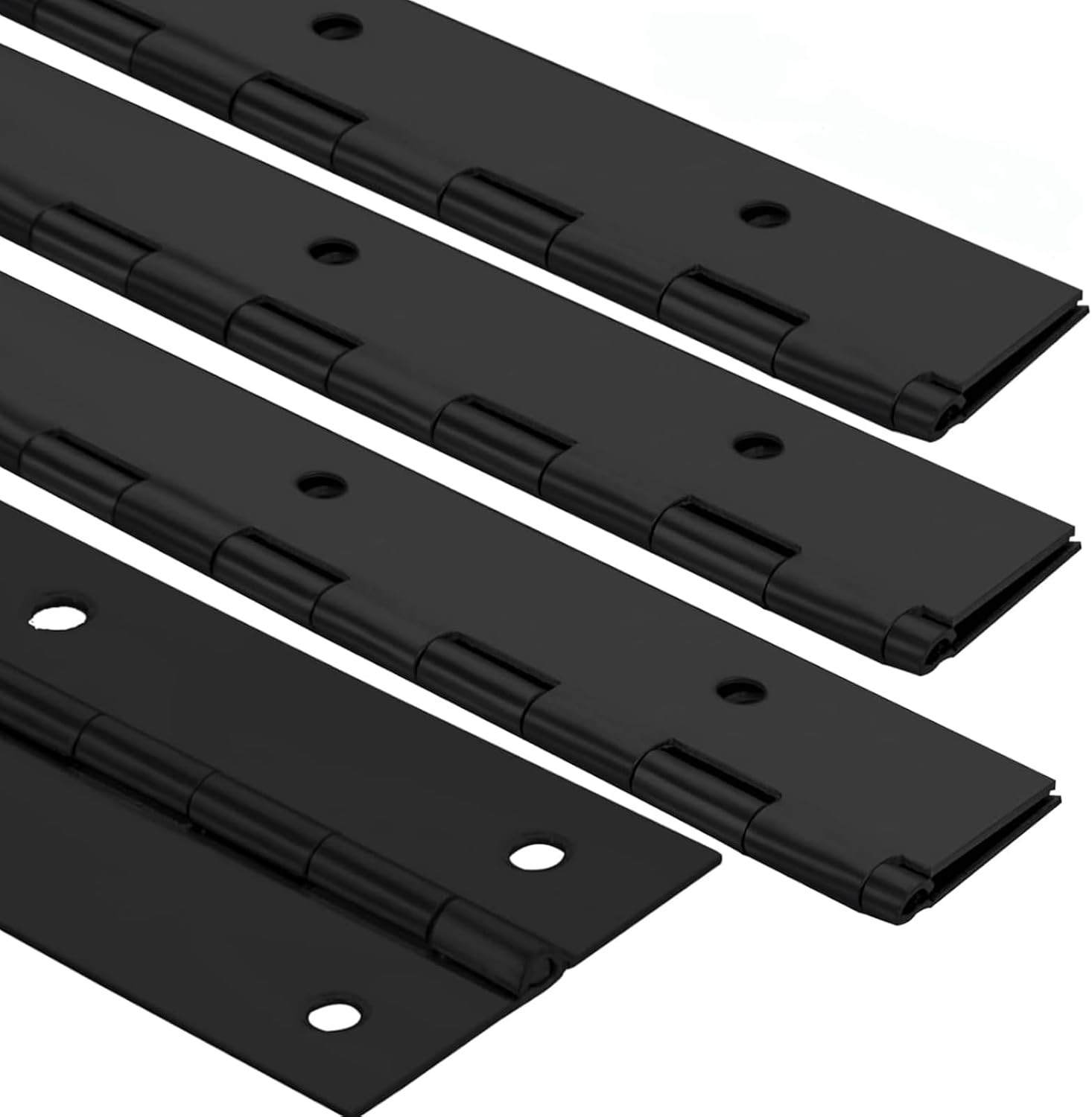 4Pack 16” Heavy Duty Piano Hinge Stainless Black Continuous & Piano Hinges | 2"