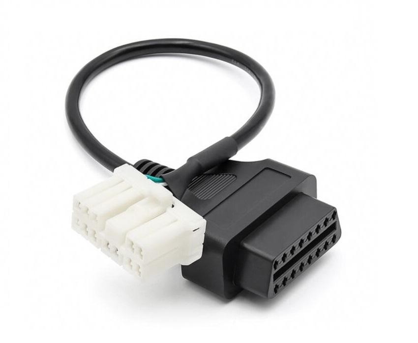 OBD2 Adaptor 12Pin Programming Connector Plug Cable for 12-2015 Tesla Model S,X