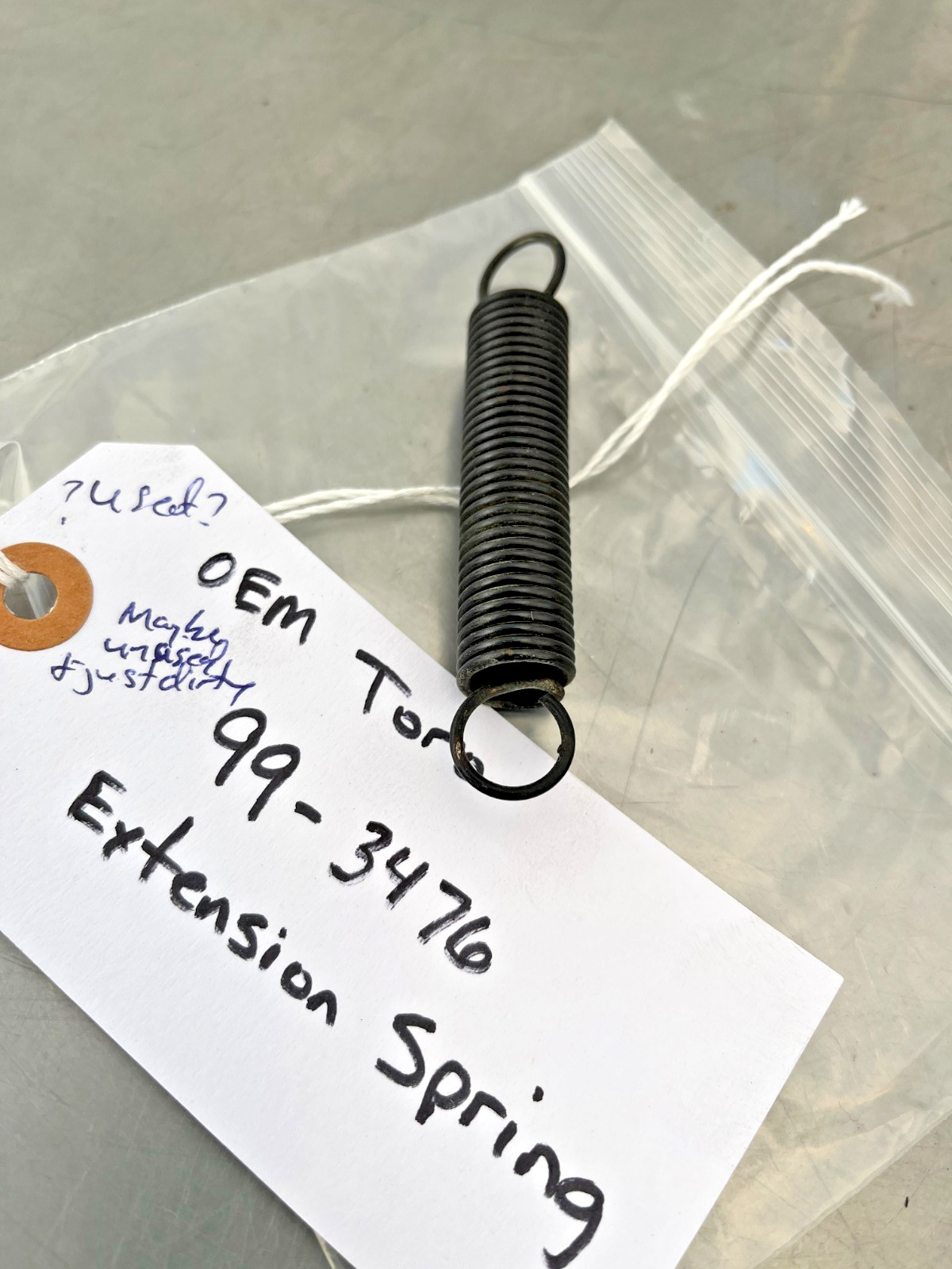 99-3476 Genuine OEM Toro EXTENSION SPRING 993476