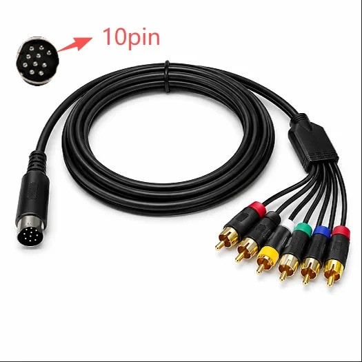 RGBS Component AV Cable For Sega Saturn Mega Drive Genesis 1 Retro Game Console