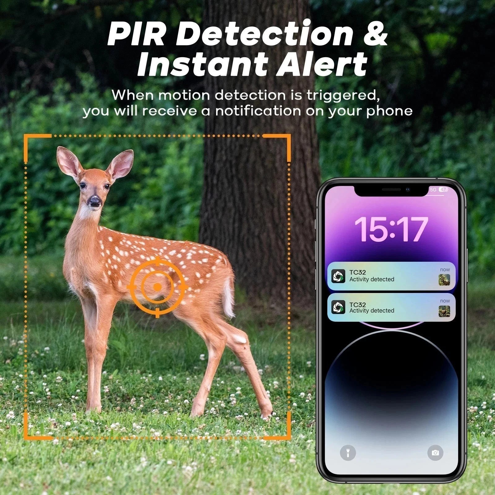4G LTE Cellular Trail Camera 2 Pack, 2.5K Game Camera Built-in SIM Card Hunting