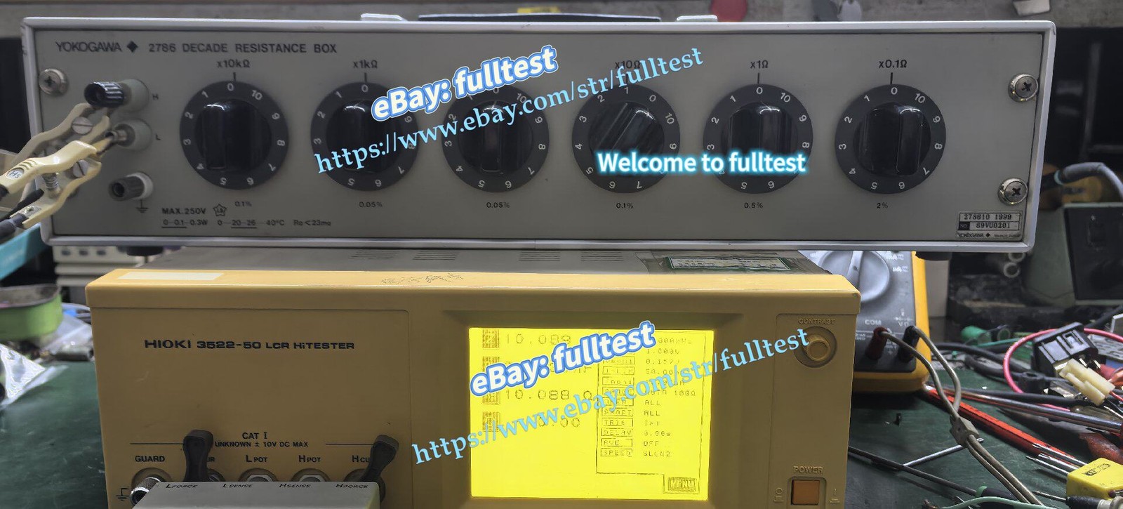 1PCS  YOKOGAWA 2786 Precision 6-speed Resistance Box-fulltest