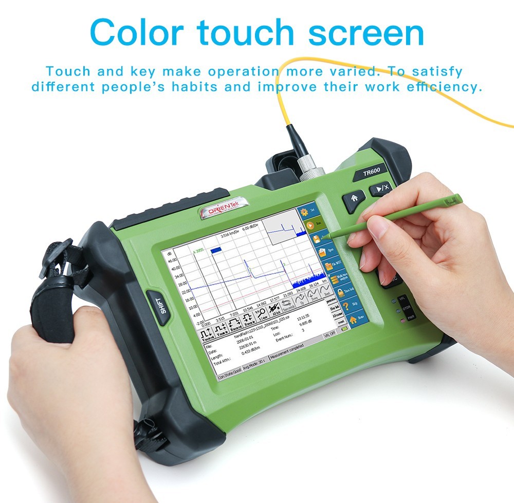 OrienTek 5.7 ' Touch Screen OTDR SM/MM/PON/MS Wavelengths Support Multi Language