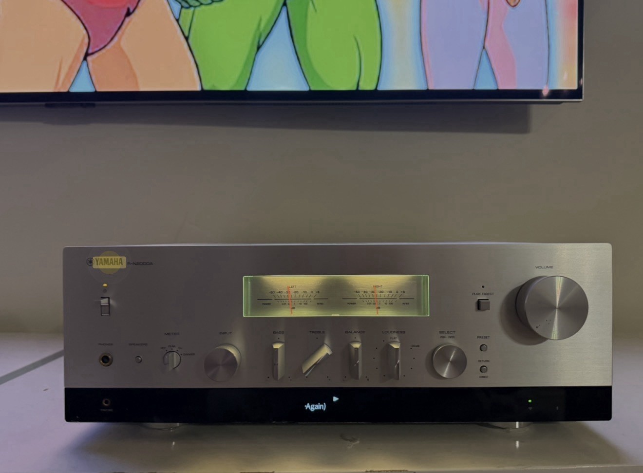 Yamaha R-N2000A Network Stereo Receiver with Wi-Fi and Bluetooth (Silver)