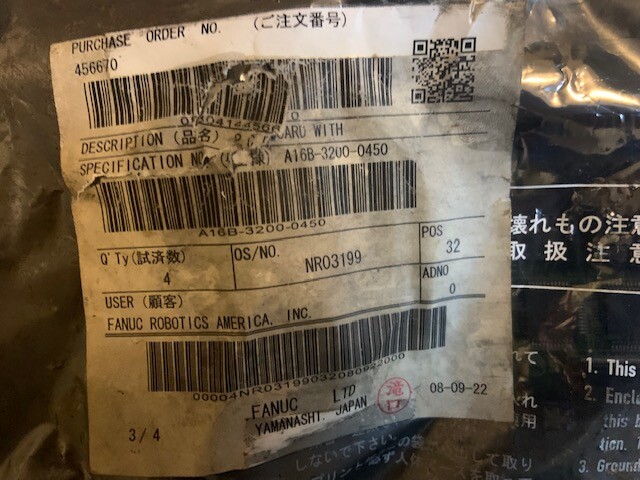 Fanuc A16B-3200-0450 LR Mate CPU Board A16B32000450