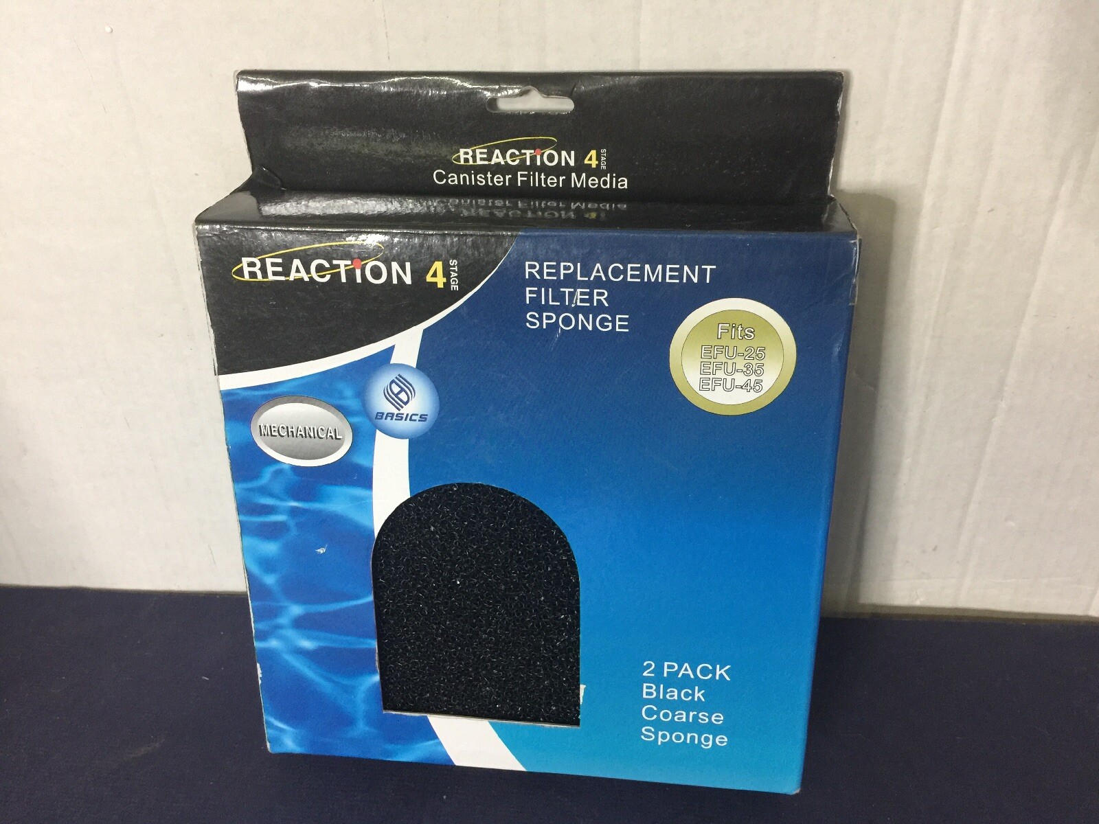 Reaction 4 Canister Filter Replacement Coarse Sponges 2-Pack Ships Free !