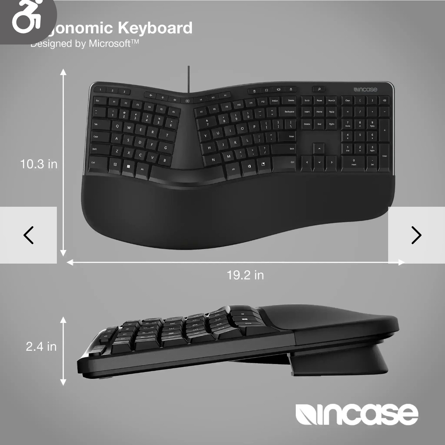 Incase Designed by Microsoft™ Ergonomic Keyboard