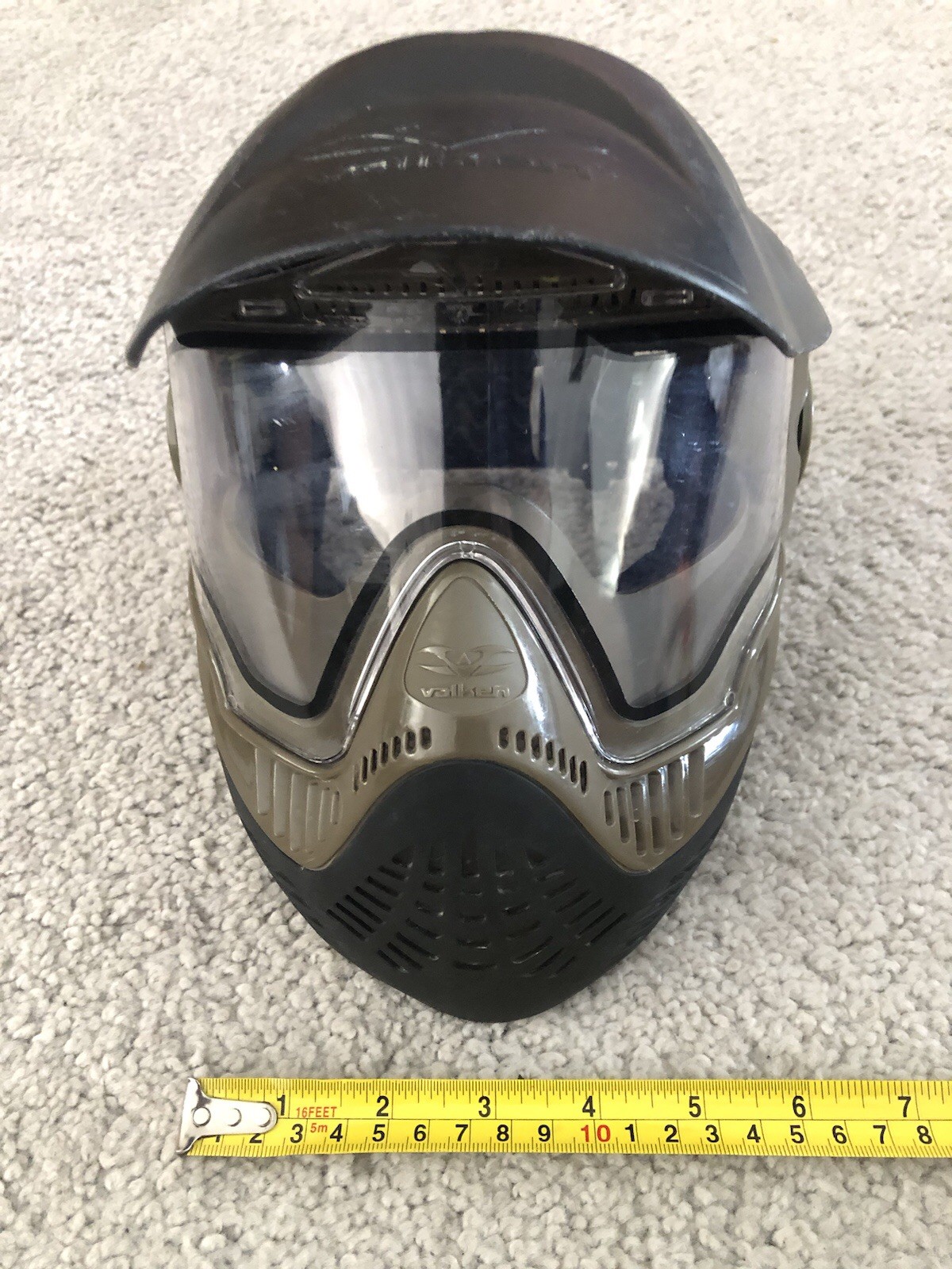 Valken Paintball Goggle Mask Visor Brown Vented Complete Read Descriptions