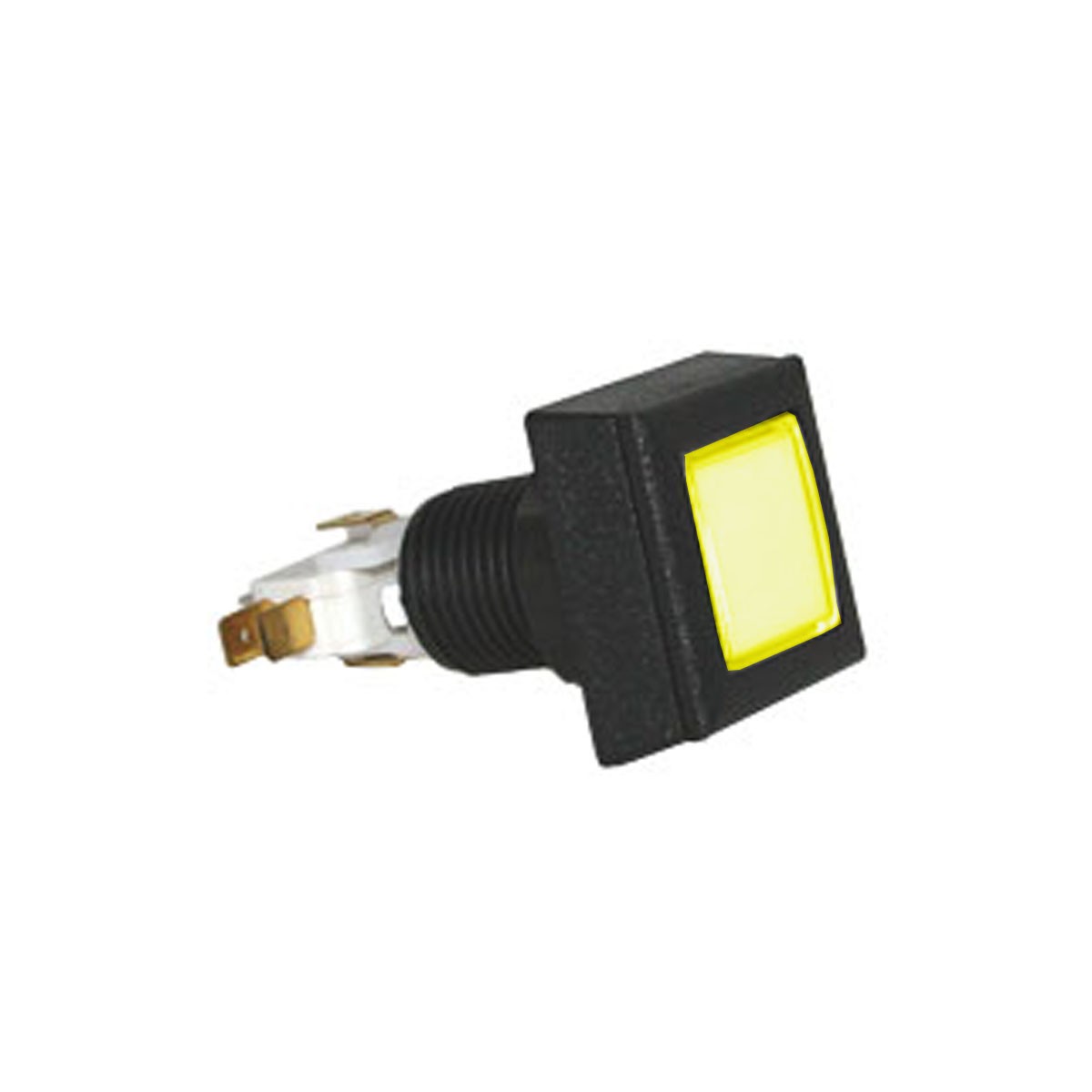 Yellow Small Square Low Profile IPB/Microswitch - 57-0004-45