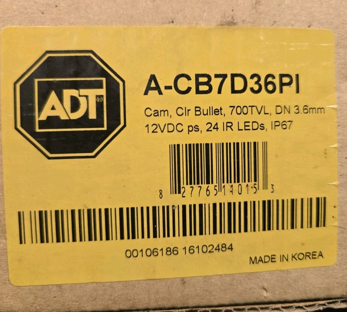 ADT professional cctv Bullet digital camera A-CB7D36PI